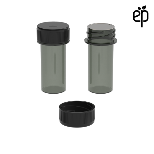 PP-2207 Small Threaded Screw Top Vials and Caps - 2500 Quantity