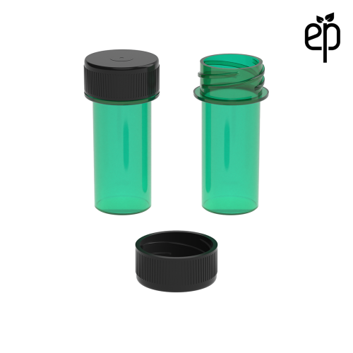 PP-2207 Small Threaded Screw Top Vials and Caps - 2500 Quantity