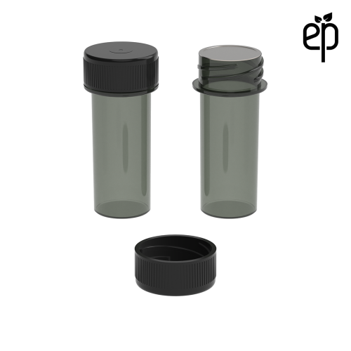 PP-2208 Small Threaded Screw Top Vials and Caps - 2500 Quantity