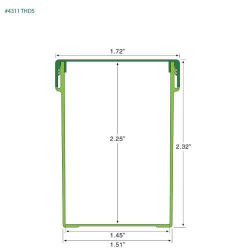 PP-4311 Small Threaded Screw Top Vials and Caps - 2500 Quantity