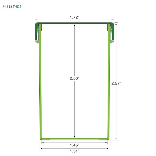 PP-4313 Small Threaded Screw Top Vials and Caps - 2500 Quantity