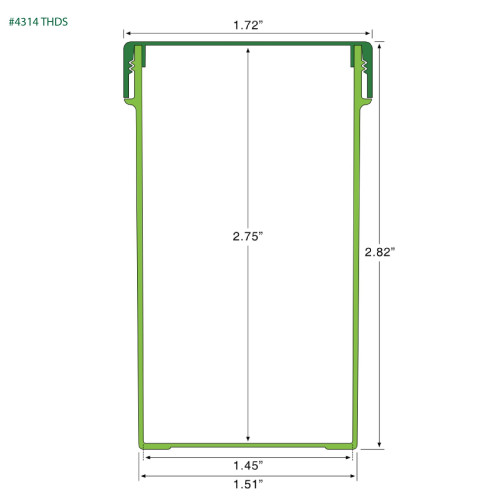 PP-4314 Small Threaded Screw Top Vials and Caps - 2500 Quantity