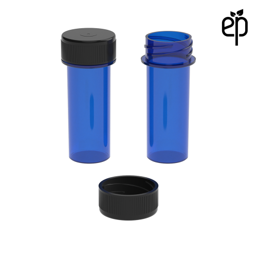 PP-2209 Small Threaded Screw Top Vials and Caps - 2500 Quantity