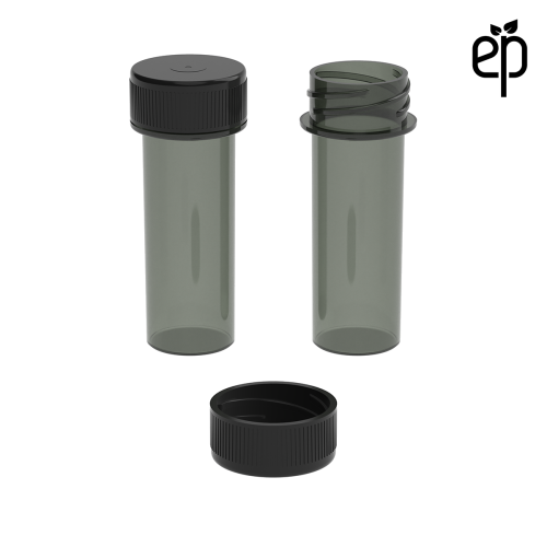 PP-2210 Small Threaded Screw Top Vials and Caps - 2500 Quantity