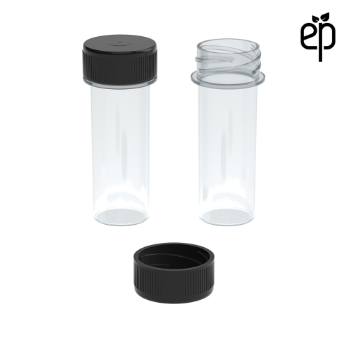 PP-2210 Small Threaded Screw Top Vials and Caps - 2500 Quantity