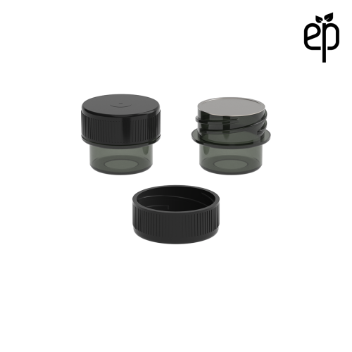 PP-2501 Small Threaded Screw Top Vials and Caps - 2500 Quantity