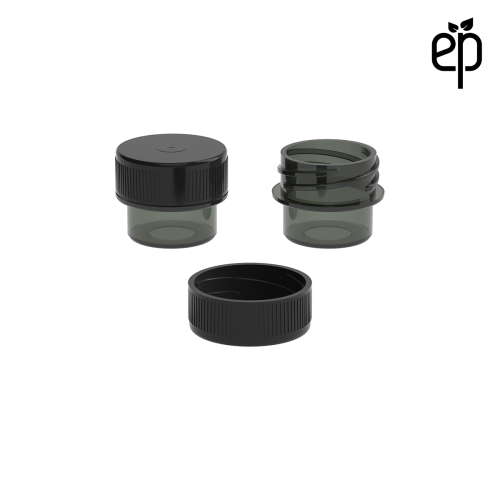 PP-2501 Small Threaded Screw Top Vials and Caps - 2500 Quantity