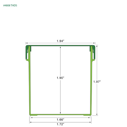 PP-4808 Small Threaded Screw Top Vials and Caps - 2500 Quantity