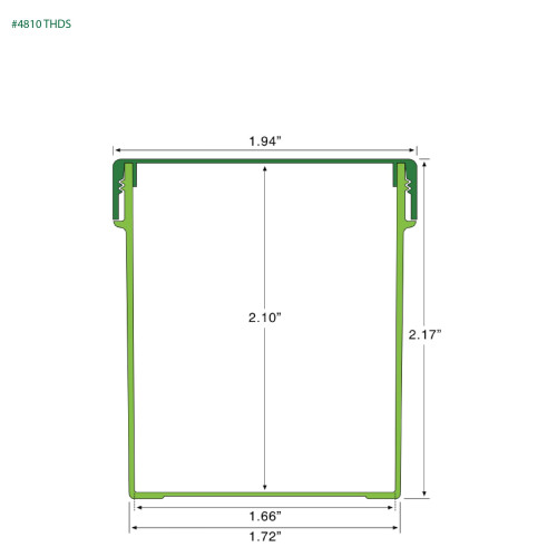 PP-4810 Small Threaded Screw Top Vials and Caps - 2500 Quantity