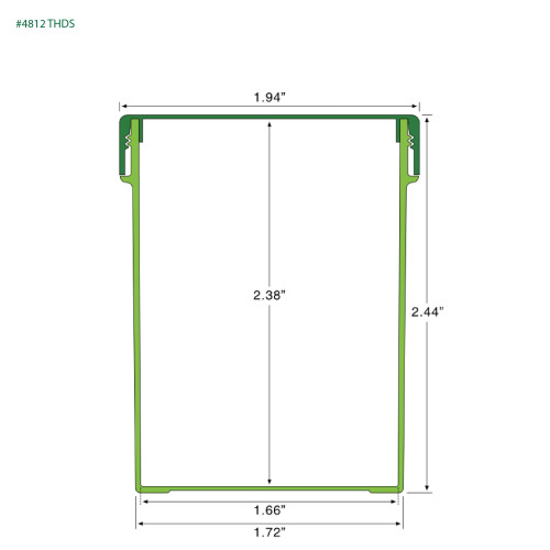 PP-4812 Small Threaded Screw Top Vials and Caps - 2500 Quantity