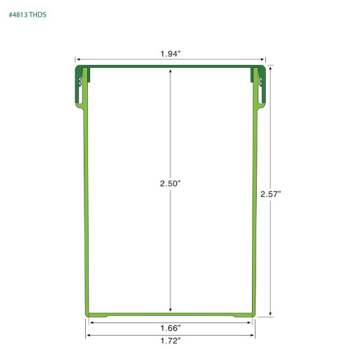 PP-4813 Small Threaded Screw Top Vials and Caps - 2500 Quantity