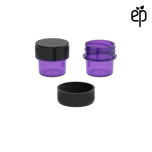 PP-2502 Small Threaded Screw Top Vials and Caps - 2500 Quantity