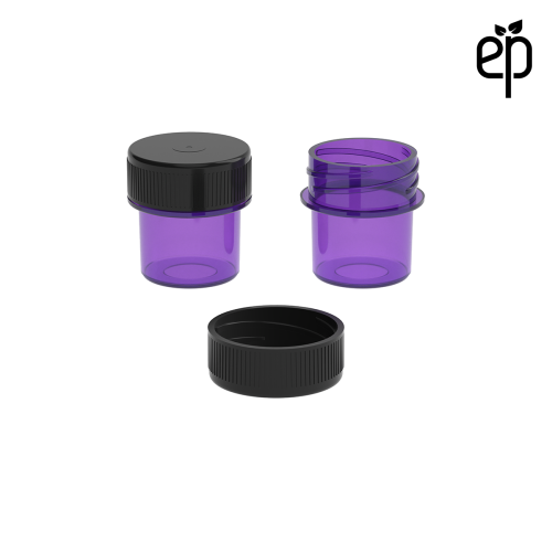 PP-2503 Small Threaded Screw Top Vials and Caps - 2500 Quantity