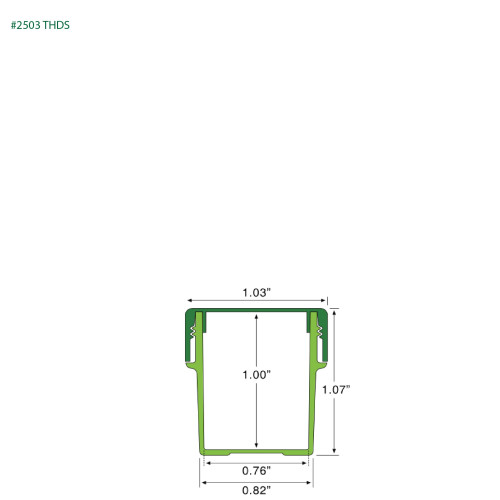 PP-2503 Small Threaded Screw Top Vials and Caps - 2500 Quantity