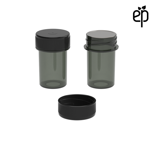 PP-2505 Small Threaded Screw Top Vials and Caps - 2500 Quantity