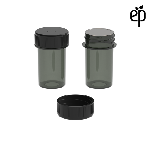 PP-2506 Small Threaded Screw Top Vials and Caps - 2500 Quantity