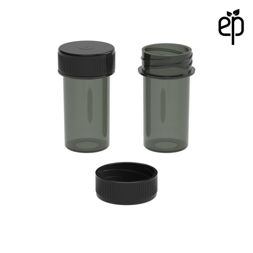 PP-2507 Small Threaded Screw Top Vials and Caps - 2500 Quantity