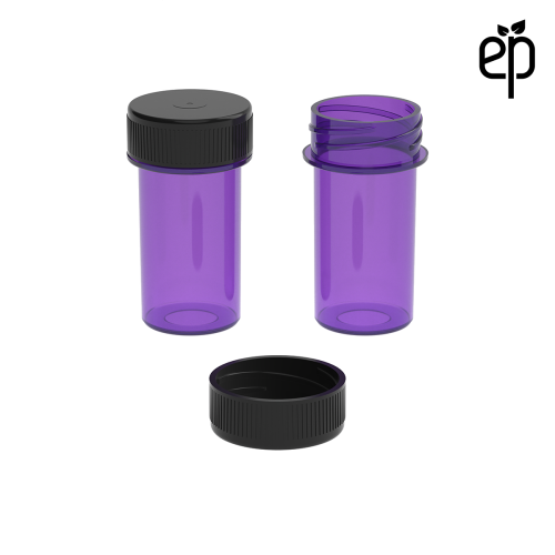 PP-2507 Small Threaded Screw Top Vials and Caps - 2500 Quantity