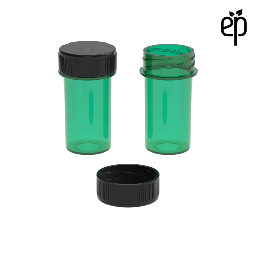 PP-2507 Small Threaded Screw Top Vials and Caps - 2500 Quantity