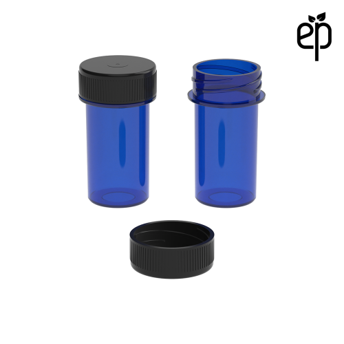 PP-2507 Small Threaded Screw Top Vials and Caps - 2500 Quantity