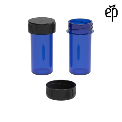 PP-2508 Small Threaded Screw Top Vials and Caps - 2500 Quantity