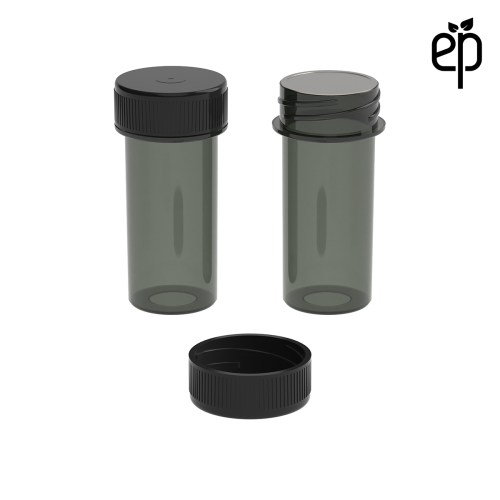 PP-2509 Small Threaded Screw Top Vials and Caps - 2500 Quantity