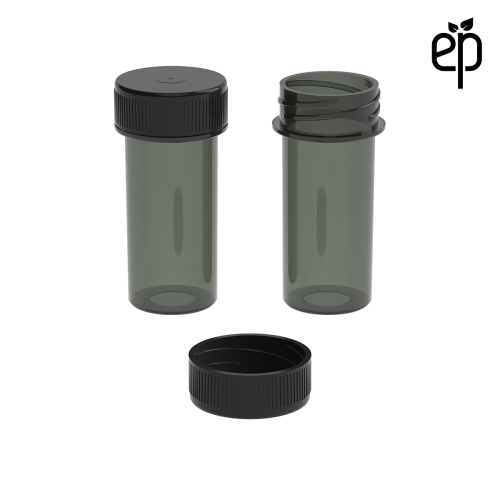 PP-2509 Small Threaded Screw Top Vials and Caps - 2500 Quantity