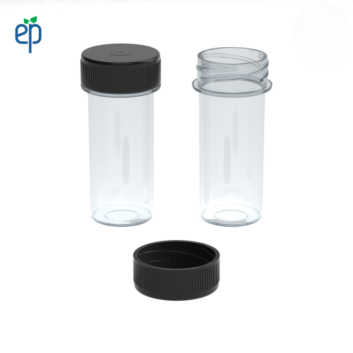 PP-2510 Small Threaded Screw Top Vials and Caps - 2500 Quantity