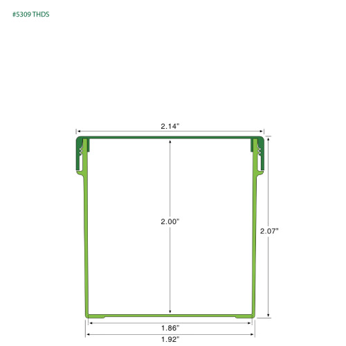 PP-5309 Small Threaded Screw Top Vials and Caps - 2500 Quantity