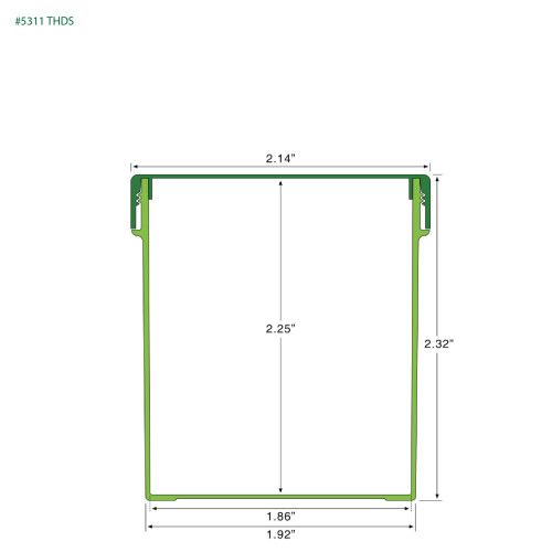 PP-5311 Small Threaded Screw Top Vials and Caps - 2500 Quantity
