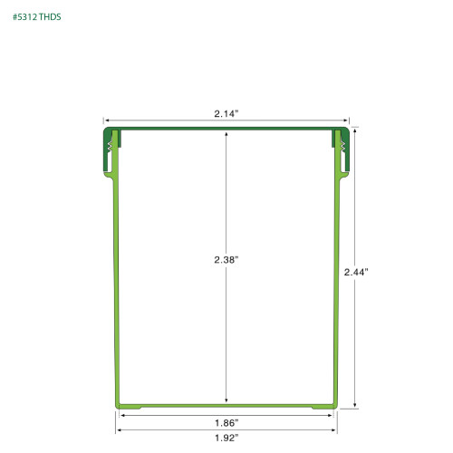 PP-5312 Small Threaded Screw Top Vials and Caps - 2500 Quantity