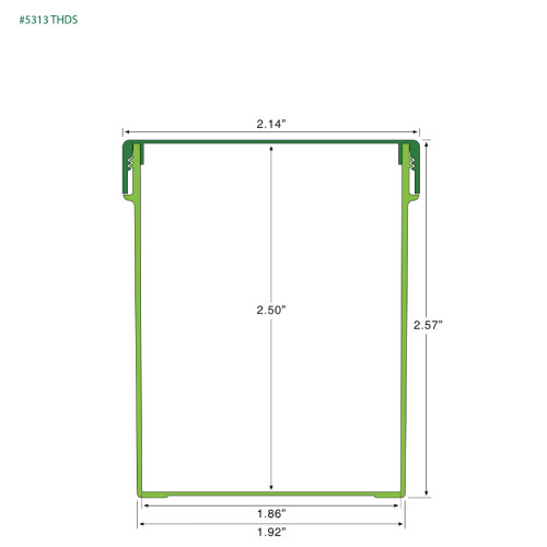 PP-5313 Small Threaded Screw Top Vials and Caps - 2500 Quantity