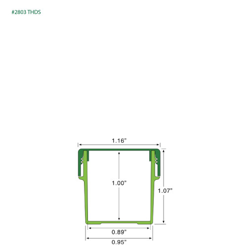 PP-2803 Small Threaded Screw Top Vials and Caps - 2500 Quantity