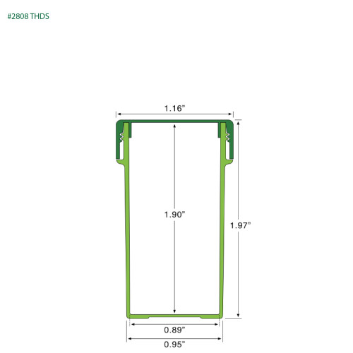 PP-2808 Small Threaded Screw Top Vials and Caps - 2500 Quantity