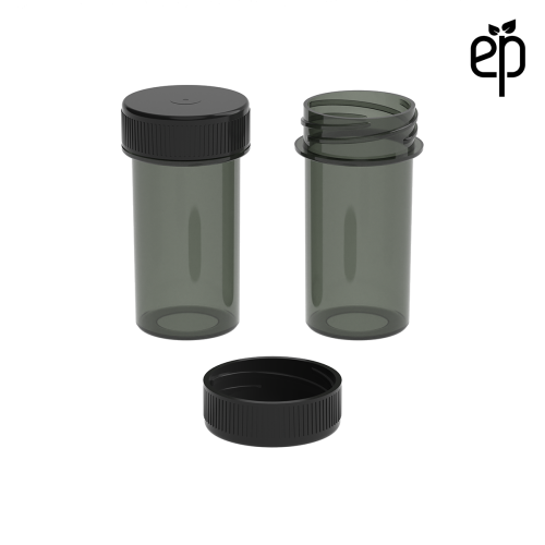 PP-2809 Small Threaded Screw Top Vials and Caps - 2500 Quantity