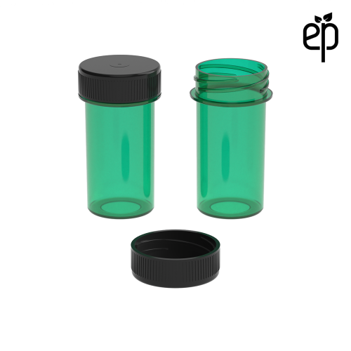 PP-2809 Small Threaded Screw Top Vials and Caps - 2500 Quantity