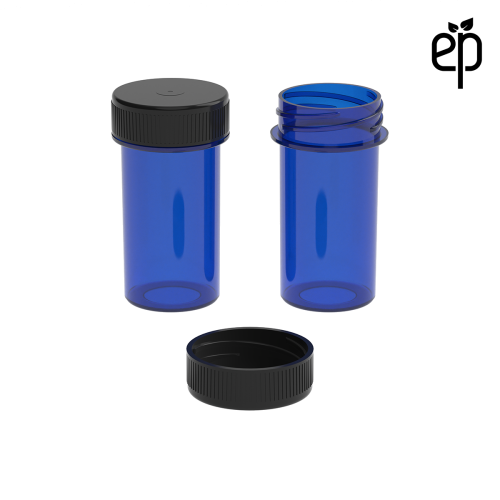 PP-2809 Small Threaded Screw Top Vials and Caps - 2500 Quantity