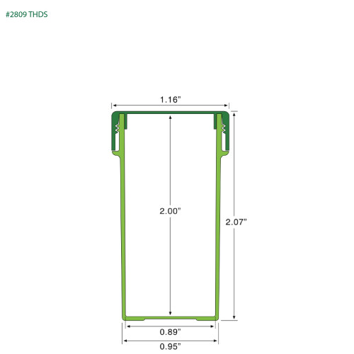 PP-2809 Small Threaded Screw Top Vials and Caps - 2500 Quantity