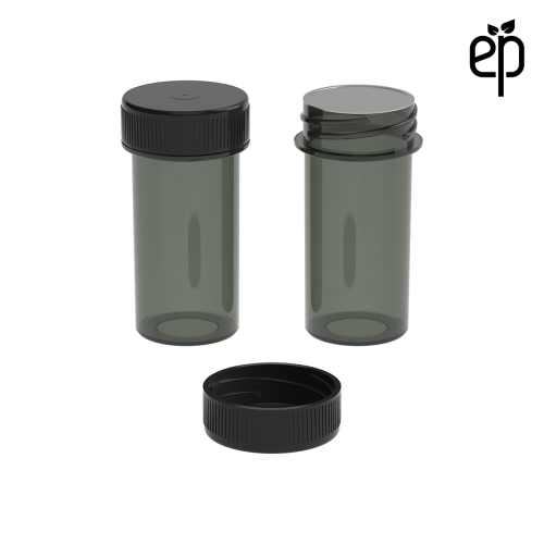 PP-2810 Small Threaded Screw Top Vials and Caps - 2500 Quantity