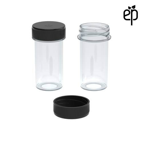 PP-2810 Small Threaded Screw Top Vials and Caps - 2500 Quantity