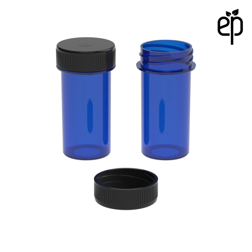 PP-2810 Small Threaded Screw Top Vials and Caps - 2500 Quantity