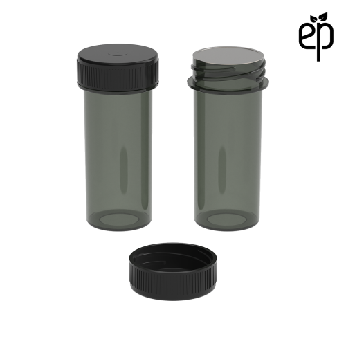 PP-2812 Small Threaded Screw Top Vials and Caps - 2500 Quantity