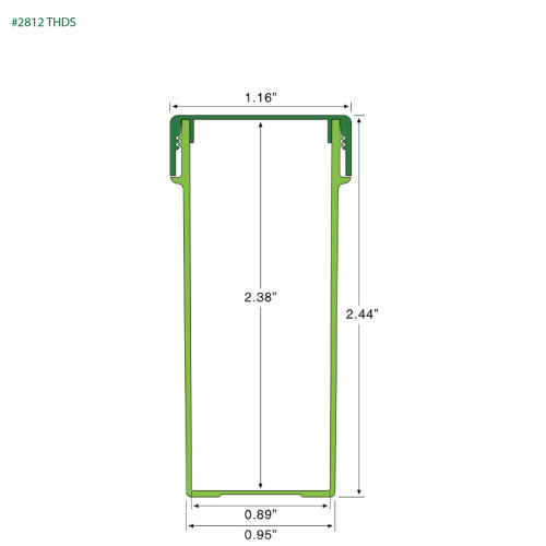 PP-2812 Small Threaded Screw Top Vials and Caps - 2500 Quantity