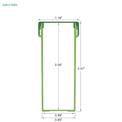 PP-2813 Small Threaded Screw Top Vials and Caps - 2500 Quantity