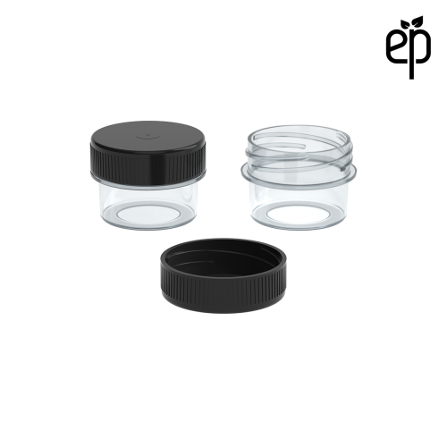 PP-3302 Small Threaded Screw Top Vials and Caps - 2500 Quantity