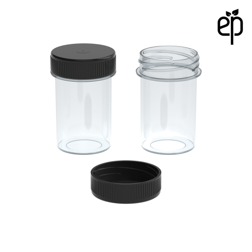 PP-3308 Small Threaded Screw Top Vials and Caps - 2500 Quantity