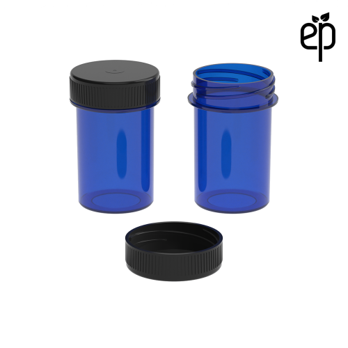 PP-3308 Small Threaded Screw Top Vials and Caps - 2500 Quantity