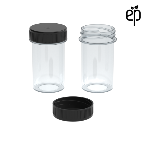 PP-3310 Small Threaded Screw Top Vials and Caps - 2500 Quantity