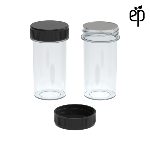 PP-3312 Small Threaded Screw Top Vials and Caps - 2500 Quantity