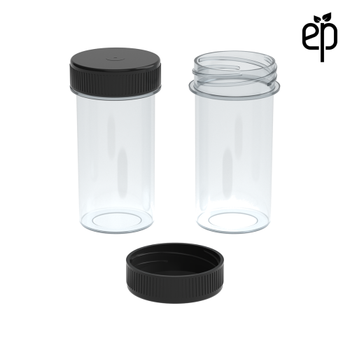 PP-3312 Small Threaded Screw Top Vials and Caps - 2500 Quantity